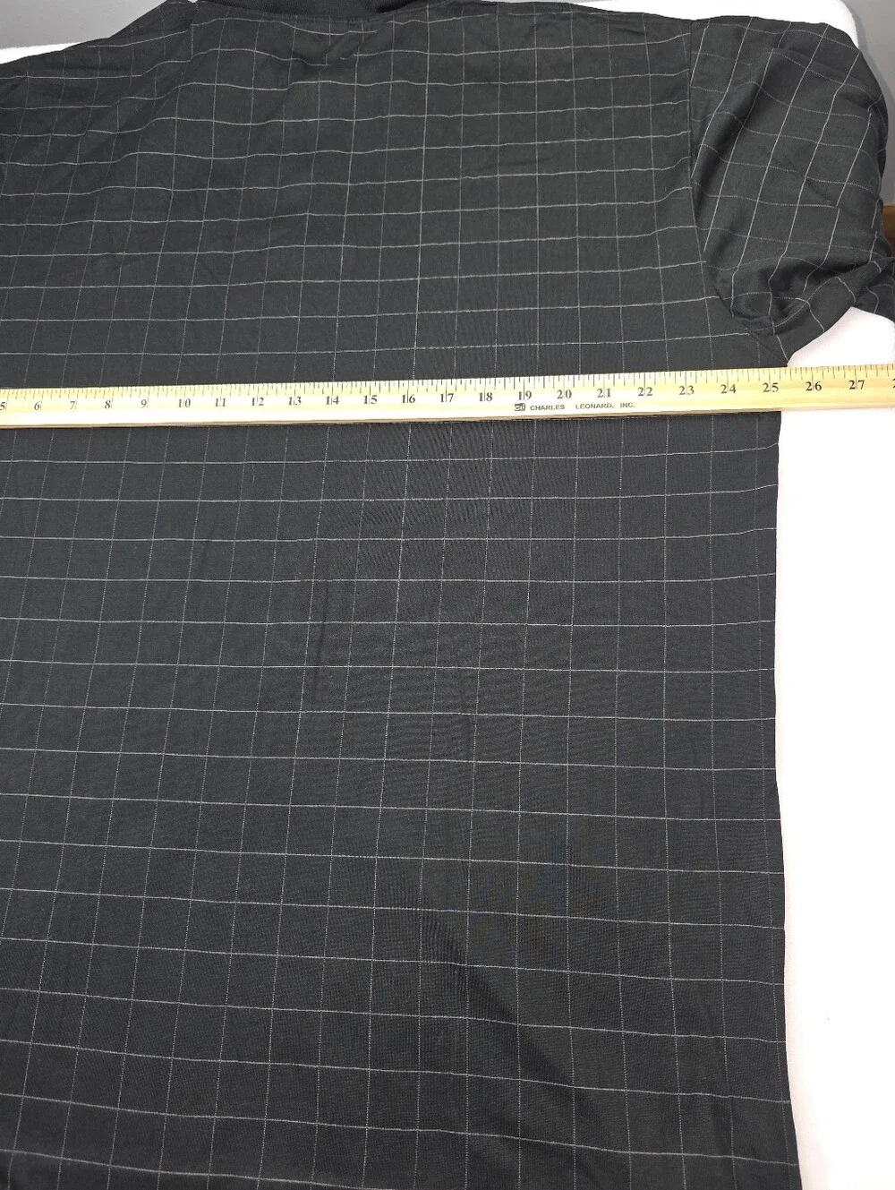 Polo Ralph Lauren Men's Black Windowpane Long-Sleeve Polo Large Tall CU-3708